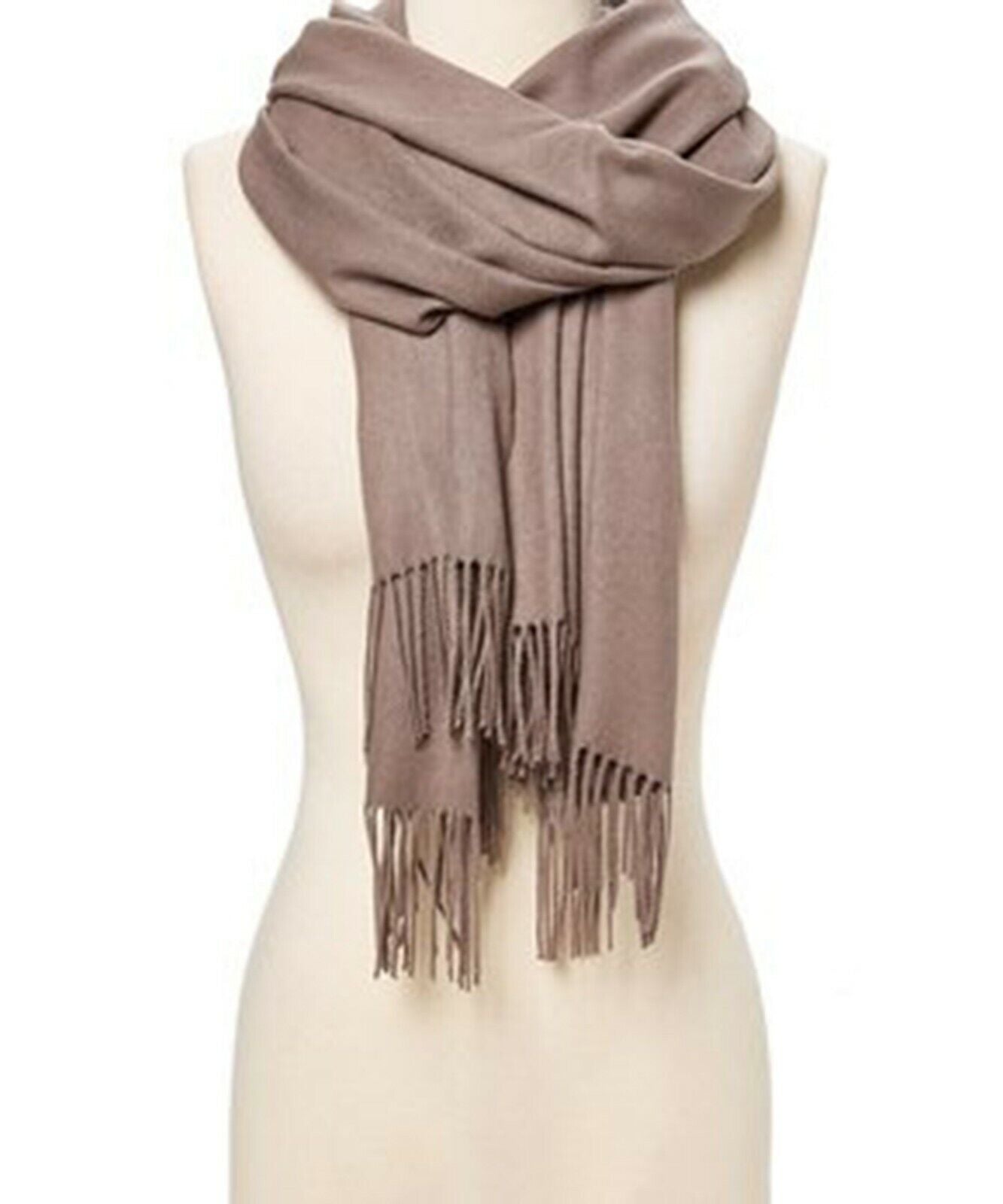 Soft Silk Shawl Wrap Women Pashmina Solid Scarf Stole Cashmere Wool Ladies Scarf