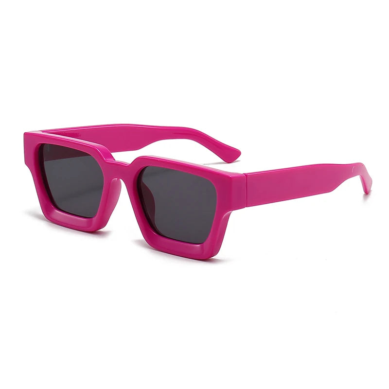 Ins Popular Women Square Sunglasses Retro Men Tinted Shades UV400