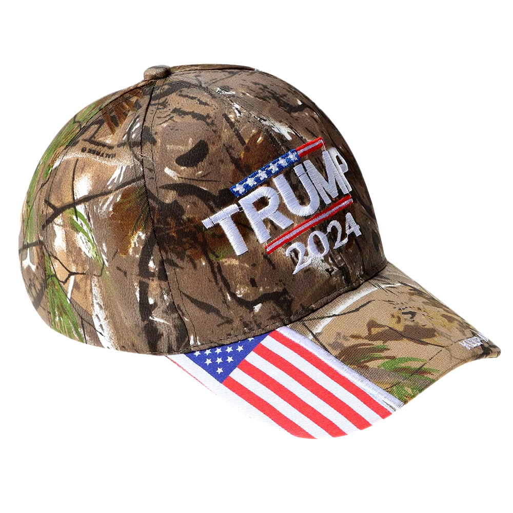 Donald Trump 2024 Cap Camouflage USA Flag Baseball Caps Keep America Great Again Snapback President Hat 3D Embroidery Wholesale