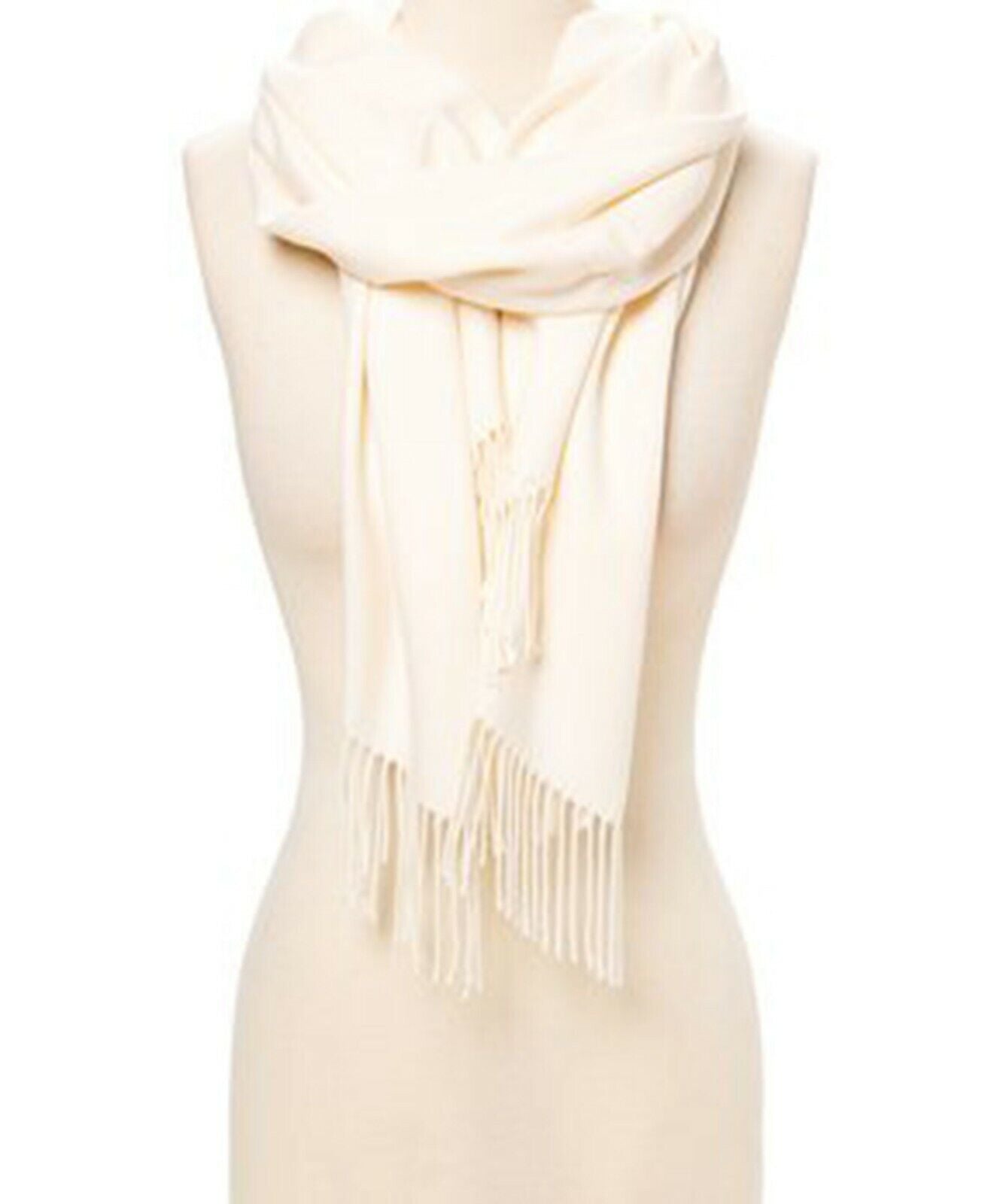 Soft Silk Shawl Wrap Women Pashmina Solid Scarf Stole Cashmere Wool Ladies Scarf